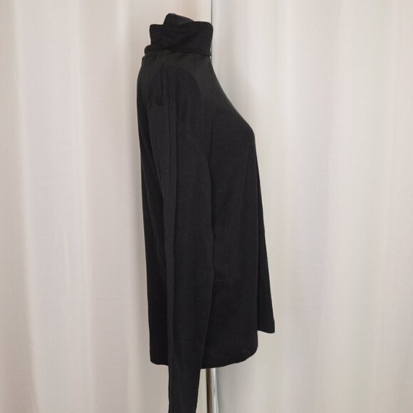 Kotn Black Cotton Turtleneck Sz M - Picture 5 of 6